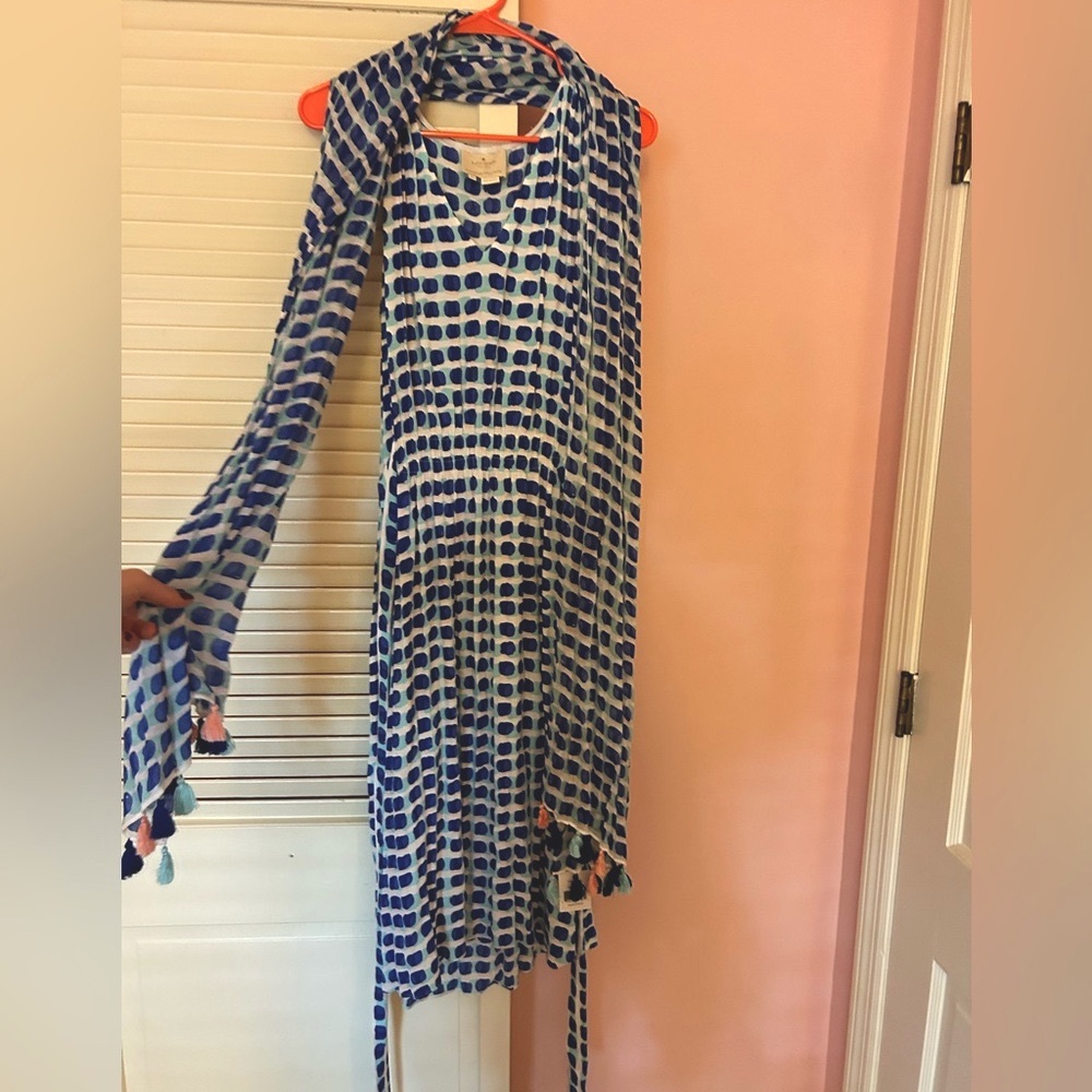 KATE SPADE MIDI DRESS WITH SHAW